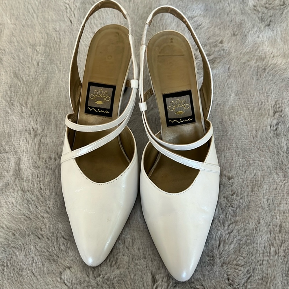 Nina Woman Stiletto Pearl Shoe Size 7.5 M